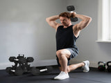 Hex Dumbbell Set with Weights Storage Rack, Rubber Coated Dumbbells, Non-Slip Chrome Handles, T3398P376772
