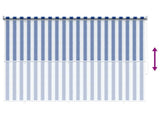 Outdoor Roller Blind 90% UV Block Blue and White Stripe HDPE 42035981