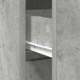 Sideboard with Drawer Concrete Grey 80x34x76 cm Engineered Wood 861538