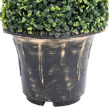 ZNTS Artificial Boxwood Spiral Plant with Pot Green 89 cm 336506