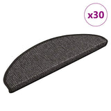 Stair Mats Self-adhesive Sisal-Look 30 pcs 65x21x4 cm Anthracite 3365873