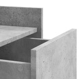 Bedside Cabinet Concrete Grey 45x50x65 cm Engineered Wood 848307