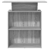 Reception Desk Grey Sonoma 100x40x104 cm Engineered Wood 859056