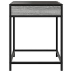 ZNTS Bedside Table with Infinity LED Grey Sonoma 40x40x51 cm 3284094