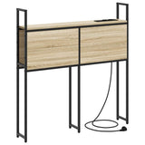 Storage Headboard with Charging Station Sonoma oak 90 cm 859786