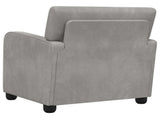 Armchair Light Grey Velvet 42043412
