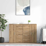 Sideboards with Drawer Corona 2 pcs Artisan Oak 59 x 39 x 80 cm 3402807