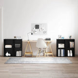 TV Cabinet Set 4 pcs Black Oak 37 x 37 x 72 cm Engineered Wood 3393529