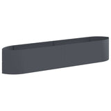 Raised Garden Bed Anthracite 220 x 40x 40 cm Steel 8011721