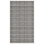 ZNTS CD Cabinet Concrete Grey 102x16x177.5 cm Engineered Wood 801782