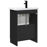 Bathroom Furniture Set Black 56 x 37.5 x 81 cm Engineered Wood 3404165