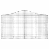 Arched Gabion Baskets 18 pcs 200x50x100/120 cm Galvanised Iron 3145654