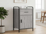 Sideboard Grey Sonoma 40 x 33 x 80.5 cm Engineered Wood 8013809