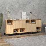 Sideboards 3 pcs Sonoma Oak 60x35x70 cm Engineered Wood 3185746