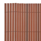 Double-Sided Garden Fence 110x300 cm Brown 317154