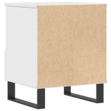 Bedside Cabinet White 40x35x50 cm Engineered Wood 830636