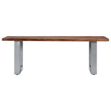 Coffee Table with Live Edges 115x60x40 cm Solid Acacia Wood 247828
