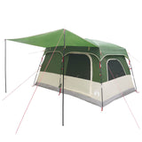 Family Tent with Roof Green 320 x 210 x 180 cm Polyester 42028489