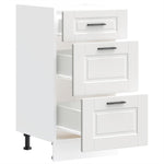 ZNTS Kitchen Base Cabinet Porto White Engineered Wood 854220