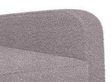Armchair Light Grey Faux Lamb Fleece 42043406