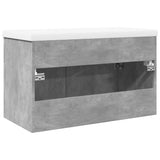 Bathroom Sink Cabinet with Built-in Basin Concrete Grey 3324859