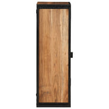 Bathroom Wall Cabinet 40x30x90 cm Solid Wood Acacia and Iron 372745