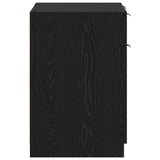 Desk with Drawer Black Oak 133 x 50 x 75 cm Engineered Wood 3332512