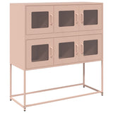 ZNTS Sideboard Pink 100.5x39x107 cm Cold-rolled Steel 853423