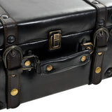 Storage Bench 110 cm Black Faux Leather 345718
