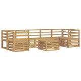 Outdoor Sofa Set 8 pcs White Solid Acacia Wood 3391534