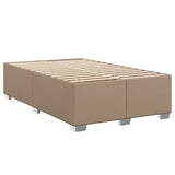 Box Spring Bed with Mattress Cappuccino 120x190 cm Faux Leather 3286115