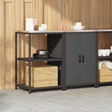 Kitchen Storage Set HATTEM 2 pcs Anthracite Cold-rolled Steel 3392689