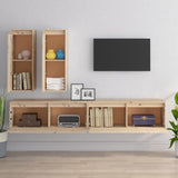 TV Cabinets 4 pcs Solid Wood Pine 3100179