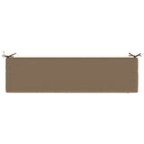 2-Piece Bench Cushions SOEST 2 pcs 100% Polyester Taupe 949027