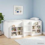 Kids'High Bed Frame 2 pcs White 193 x 96.1 x 68.5 cm 3422587