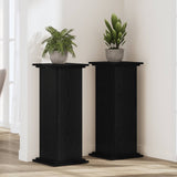 Plant Stand Black Oak 33 x 33 x 100 cm Engineered wood 869238