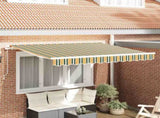 Retractable Awning Green 300 x 200 cm Fabric 3329609
