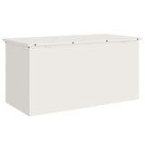 Outdoor Storage Box White 100 x 50.5 x 50 cm Steel 874561