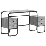 Desk with Storage Grey Sonoma 145 x 50 x 75 cm 8008011