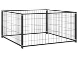 Animal Cage without Door Black 300 x 100 x 70 cm Steel 150791