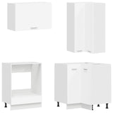 Kitchen Unit LYON 8 pcs White Engineered Wood 3438507