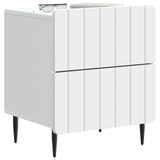 Bedside Cabinet 2 pcs White 43 x 34.5 x 49.5 cm Engineered Wood 894296