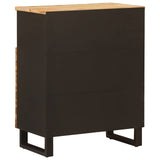 Side Cabinet with Door Brown 60 x 33 x 75 cm Solid Mango Wood 4018321