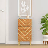 Side Cabinet Brown and Black 40x33.5x75 cm Solid Wood Mango 356806