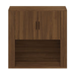 ZNTS Wall Cabinet Brown Oak 80x33x80 cm Engineered Wood 816591