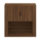 ZNTS Wall Cabinet Brown Oak 80x33x80 cm Engineered Wood 816591