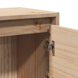 Bedside Cabinet Natural Pine Solid Pinewood Compact 808113