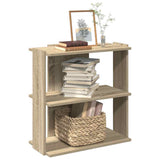 Bookcase 3-Tier Sonoma Oak 60x30x60 cm Engineered Wood 860249