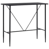 5 Piece Bar Set Plastic Black 279851