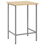 Corner Table Grey 55 x 55 x 85 cm Steel and Engineered Wood 4103466